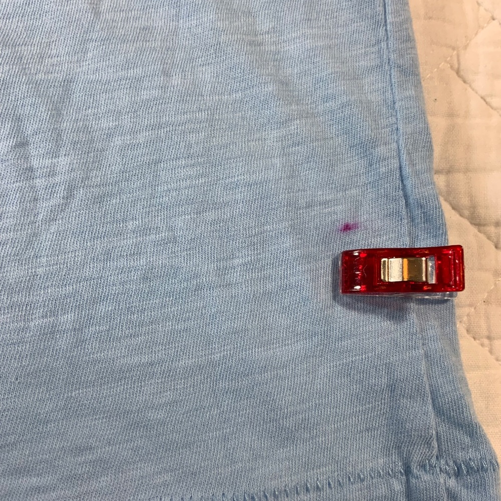 J.Crew Vintage Cotton Women’s T-Shirt Size Large Light Blue 100% Cotton (G16) - Picture 7 of 7